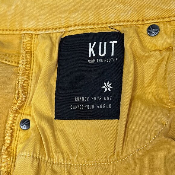 Kut From The Kloth Distressed Jane High Rise Frayed/Raw Hem Shorts Size 6 - Picture 8 of 16